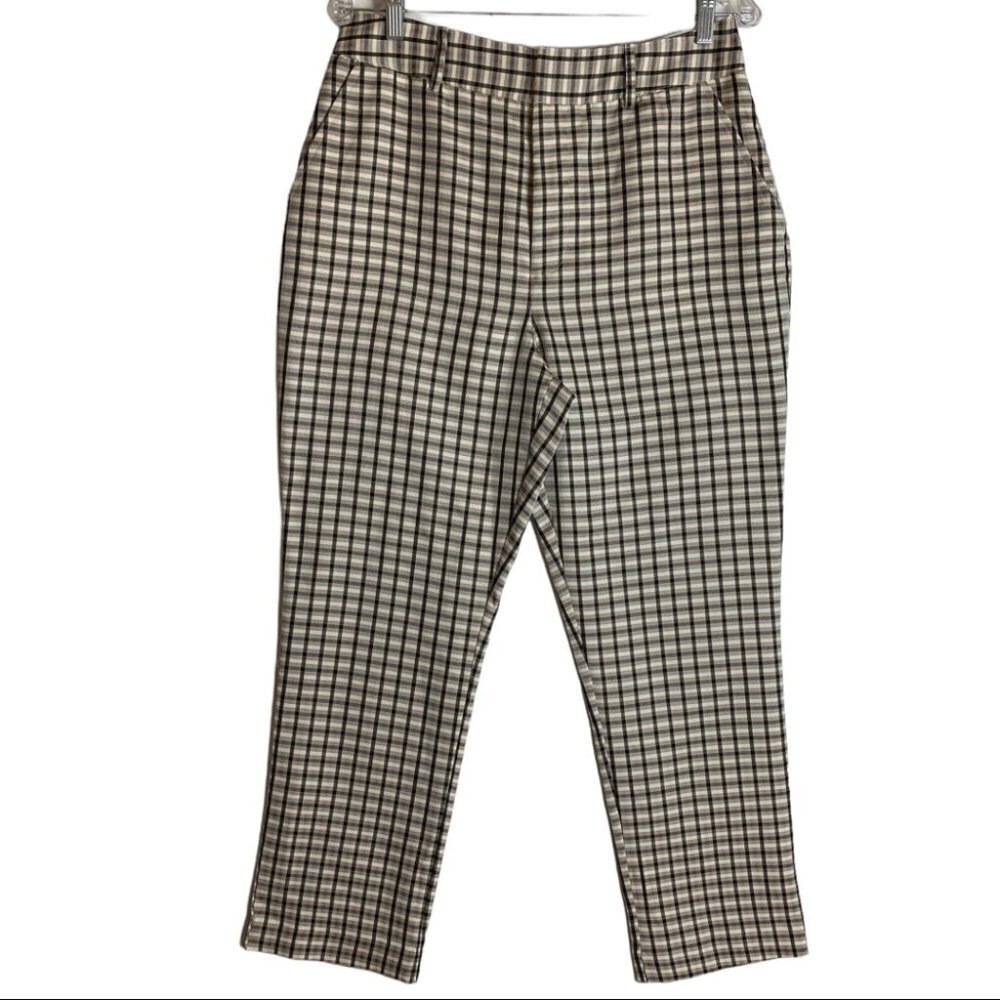 Express X Negin Mirsalehi Plaid Trouser Pant Size 10  Fallcore Work wear Career